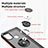Funda Bumper Silicona y Plastico Mate Carcasa con Magnetico Anillo de dedo Soporte S04 para Motorola Moto E20