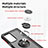 Funda Bumper Silicona y Plastico Mate Carcasa con Magnetico Anillo de dedo Soporte S04 para Motorola Moto Edge 20 Pro 5G