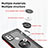 Funda Bumper Silicona y Plastico Mate Carcasa con Magnetico Anillo de dedo Soporte S04 para Motorola Moto G30