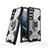 Funda Bumper Silicona y Plastico Mate Carcasa con Magnetico Anillo de dedo Soporte S04 para Samsung Galaxy S21 FE 5G