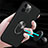 Funda Bumper Silicona y Plastico Mate Carcasa con Magnetico Anillo de dedo Soporte S06 para Apple iPhone 12 Pro