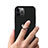 Funda Bumper Silicona y Plastico Mate Carcasa con Magnetico Anillo de dedo Soporte S06 para Apple iPhone 12 Pro Max