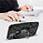 Funda Bumper Silicona y Plastico Mate Carcasa con Magnetico Anillo de dedo Soporte S07 para Apple iPhone 12 Mini