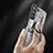 Funda Bumper Silicona y Plastico Mate Carcasa con Magnetico Anillo de dedo Soporte T07 para Samsung Galaxy S21 Plus 5G