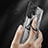 Funda Bumper Silicona y Plastico Mate Carcasa con Magnetico Anillo de dedo Soporte T07 para Samsung Galaxy S23 Ultra 5G