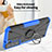 Funda Bumper Silicona y Plastico Mate Carcasa con Magnetico Anillo de dedo Soporte T08 para Samsung Galaxy S21 5G