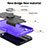 Funda Bumper Silicona y Plastico Mate Carcasa con Magnetico Anillo de dedo Soporte T08 para Samsung Galaxy S21 5G