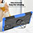 Funda Bumper Silicona y Plastico Mate Carcasa con Magnetico Anillo de dedo Soporte T08 para Samsung Galaxy S21 Ultra 5G