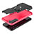 Funda Bumper Silicona y Plastico Mate Carcasa con Magnetico Anillo de dedo Soporte T09 para Samsung Galaxy S22 5G