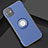 Funda Bumper Silicona y Plastico Mate Carcasa con Magnetico Anillo de dedo Soporte Y01 para Apple iPhone 11
