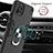 Funda Bumper Silicona y Plastico Mate Carcasa con Magnetico Anillo de dedo Soporte Y01B para Oppo A16K