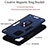 Funda Bumper Silicona y Plastico Mate Carcasa con Magnetico Anillo de dedo Soporte Y01B para Samsung Galaxy A51 4G