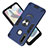 Funda Bumper Silicona y Plastico Mate Carcasa con Magnetico Anillo de dedo Soporte Y01B para Samsung Galaxy A70E