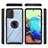 Funda Bumper Silicona y Plastico Mate Carcasa con Magnetico Anillo de dedo Soporte YB1 para Samsung Galaxy A71 5G