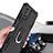 Funda Bumper Silicona y Plastico Mate Carcasa con Magnetico Anillo de dedo Soporte YF1 para Samsung Galaxy A71 5G
