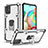 Funda Bumper Silicona y Plastico Mate Carcasa con Magnetico Anillo de dedo Soporte YF1 para Samsung Galaxy A71 5G