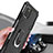 Funda Bumper Silicona y Plastico Mate Carcasa con Magnetico Anillo de dedo Soporte YF1 para Samsung Galaxy A81