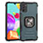 Funda Bumper Silicona y Plastico Mate Carcasa con Magnetico Anillo de dedo Soporte ZJ2 para Samsung Galaxy A41