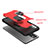 Funda Bumper Silicona y Plastico Mate Carcasa con Magnetico Anillo de dedo Soporte ZJ2 para Samsung Galaxy A42 5G