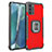 Funda Bumper Silicona y Plastico Mate Carcasa con Magnetico Anillo de dedo Soporte ZJ2 para Samsung Galaxy Note 20 5G