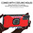 Funda Bumper Silicona y Plastico Mate Carcasa con Magnetico Anillo de dedo Soporte ZJ2 para Samsung Galaxy Note 20 Ultra 5G