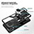 Funda Bumper Silicona y Plastico Mate Carcasa con Magnetico Anillo de dedo Soporte ZL1 para Samsung Galaxy A42 5G