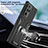 Funda Bumper Silicona y Plastico Mate Carcasa con Magnetico Anillo de dedo Soporte ZL1 para Samsung Galaxy Note 20 Ultra 5G