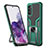 Funda Bumper Silicona y Plastico Mate Carcasa con Magnetico Anillo de dedo Soporte ZL1 para Samsung Galaxy S20 5G