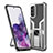 Funda Bumper Silicona y Plastico Mate Carcasa con Magnetico Anillo de dedo Soporte ZL1 para Samsung Galaxy S20 5G