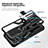 Funda Bumper Silicona y Plastico Mate Carcasa con Magnetico Anillo de dedo Soporte ZL1 para Samsung Galaxy S20 Ultra 5G