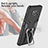 Funda Bumper Silicona y Plastico Mate Carcasa con Magnetico Anillo de dedo Soporte ZL1 para Xiaomi Poco X3