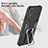 Funda Bumper Silicona y Plastico Mate Carcasa con Magnetico Anillo de dedo Soporte ZL1 para Xiaomi Redmi 9AT