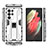 Funda Bumper Silicona y Plastico Mate Carcasa con Magnetico Soporte A03 para Samsung Galaxy S23 Ultra 5G