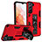 Funda Bumper Silicona y Plastico Mate Carcasa con Magnetico Soporte A04 para Samsung Galaxy S22 5G