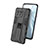 Funda Bumper Silicona y Plastico Mate Carcasa con Magnetico Soporte H02 para Xiaomi Mi 11 5G
