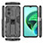 Funda Bumper Silicona y Plastico Mate Carcasa con Magnetico Soporte KC1 para Xiaomi Redmi Note 11E 5G