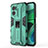 Funda Bumper Silicona y Plastico Mate Carcasa con Magnetico Soporte KC1 para Xiaomi Redmi Note 11E 5G