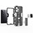 Funda Bumper Silicona y Plastico Mate Carcasa con Magnetico Soporte KC1 para Xiaomi Redmi Note 12 Pro 5G