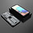 Funda Bumper Silicona y Plastico Mate Carcasa con Magnetico Soporte KC2 para Samsung Galaxy A71 5G