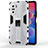 Funda Bumper Silicona y Plastico Mate Carcasa con Magnetico Soporte KC2 para Xiaomi Mi 11X Pro 5G