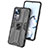 Funda Bumper Silicona y Plastico Mate Carcasa con Magnetico Soporte KC2 para Xiaomi Mi 12T 5G