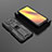 Funda Bumper Silicona y Plastico Mate Carcasa con Magnetico Soporte KC2 para Xiaomi Poco X3 NFC