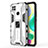 Funda Bumper Silicona y Plastico Mate Carcasa con Magnetico Soporte KC2 para Xiaomi Redmi 9 India