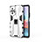 Funda Bumper Silicona y Plastico Mate Carcasa con Magnetico Soporte KC2 para Xiaomi Redmi Note 10 Pro Max