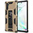 Funda Bumper Silicona y Plastico Mate Carcasa con Magnetico Soporte MQ1 para Samsung Galaxy Note 10 5G