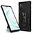 Funda Bumper Silicona y Plastico Mate Carcasa con Magnetico Soporte MQ1 para Samsung Galaxy Note 10 Plus 5G