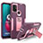 Funda Bumper Silicona y Plastico Mate Carcasa con Magnetico Soporte para Motorola Moto G20