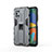 Funda Bumper Silicona y Plastico Mate Carcasa con Magnetico Soporte para Samsung Galaxy F52 5G