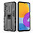 Funda Bumper Silicona y Plastico Mate Carcasa con Magnetico Soporte para Samsung Galaxy M52 5G
