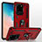 Funda Bumper Silicona y Plastico Mate Carcasa con Magnetico Soporte para Samsung Galaxy S20 Ultra